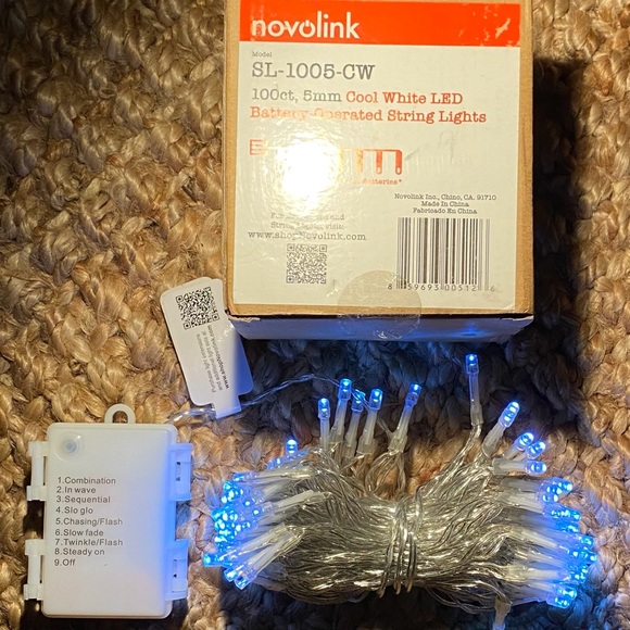 Clear White Fairy Lights Indoor Outdoor Micro Rice Lights Multi Function NWT - Picture 2 of 8